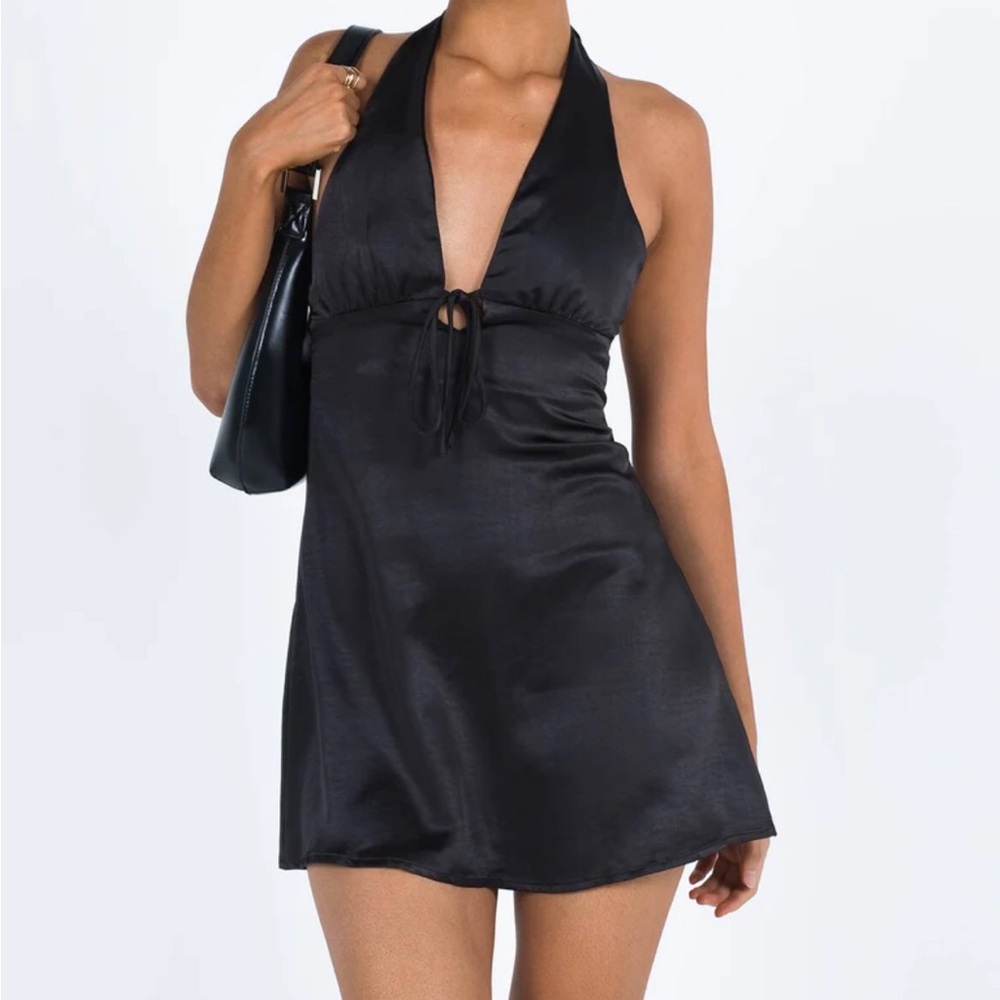 Princess Polly NWT Lanier Black Mini Dress Sz 4